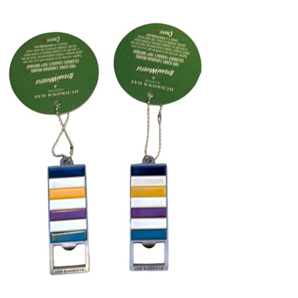 HBC Hudsons Bay Steam Whistle Opener Keychain  Lot 2 New Tags 150th Anni… - Picture 3 of 9